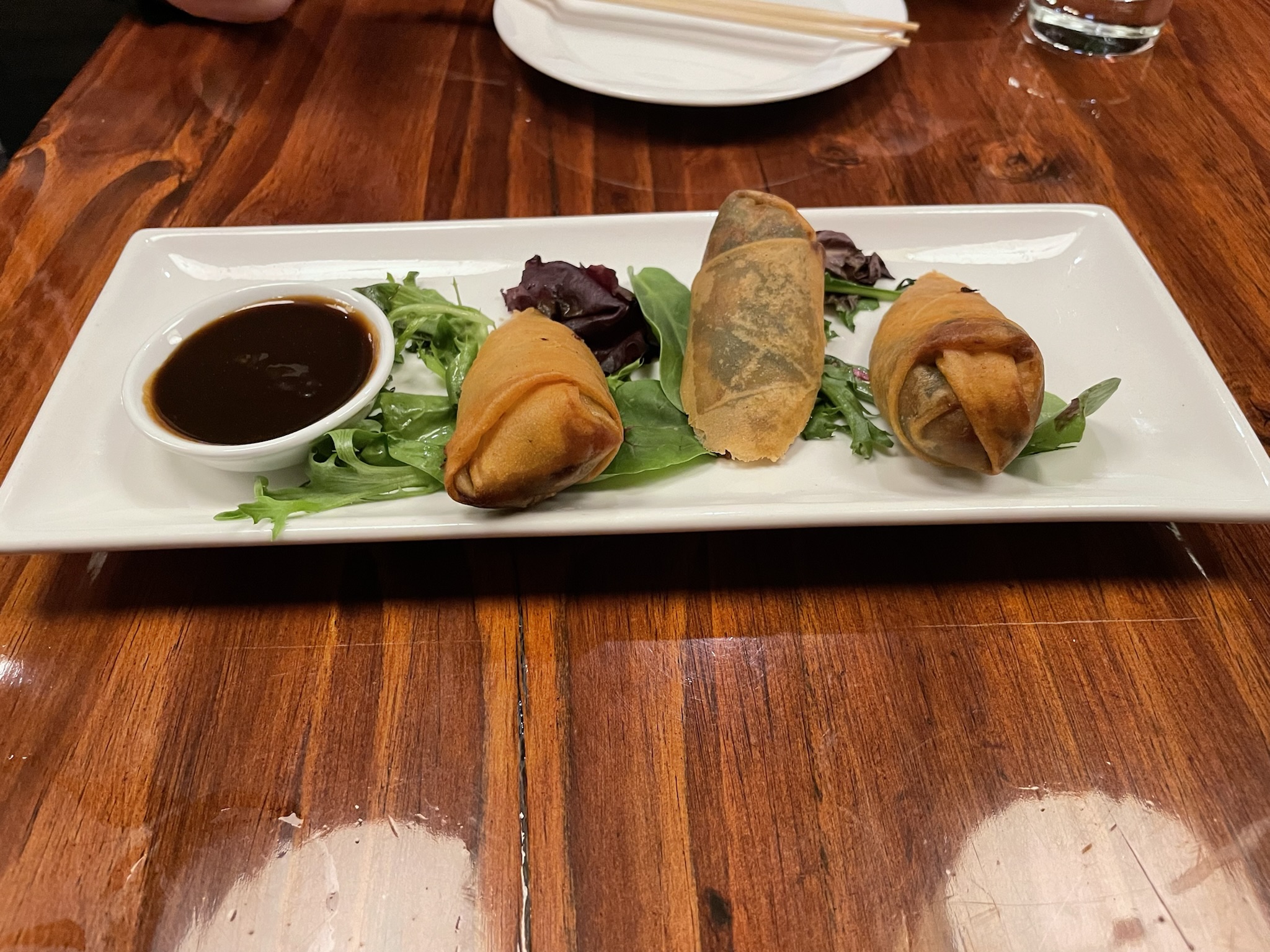 Peking duck spring roll